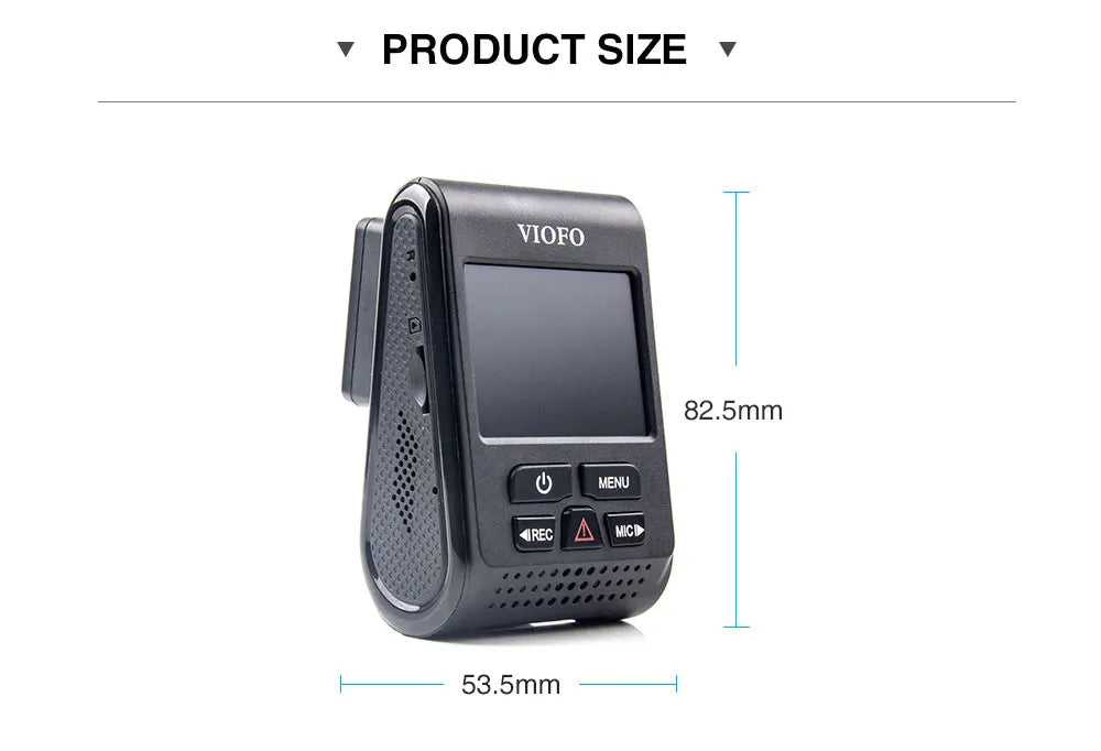 VIOFO A119 V3 2K Car DVR Super Night Vision Quad HD Dash Cameras Parking Mode G-Sensor Rota Lens 2560 * 1600P Optional GPS CPL