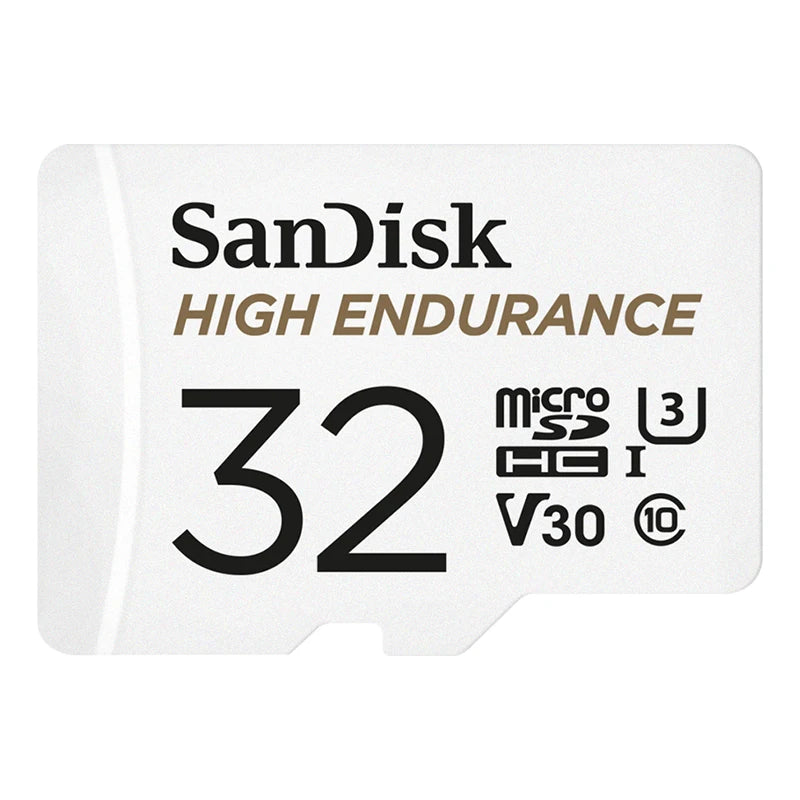Original SanDisk High Endurance Micro SD Card MicroSDHC 32GB V30 C10 MicroSDXC 64GB 128GB 256GB Memory Card For Dash Camera