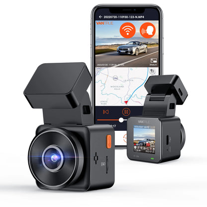 Vantrue E1 Lite Mini Dashcam 1080P WiFi Dash Camera with Free App Voice Control 24H Parking Mode Support 512GB Max