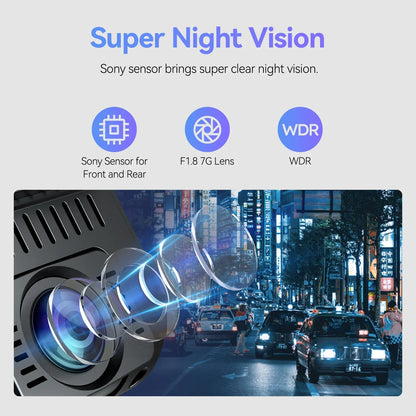 VIOFO A129 Pro Duo Dash Cam 4K + 1080P Front and Rear With 5GHz WiFi GPS, Ultra HD Dual Car Camera, Buffered Parking Mode