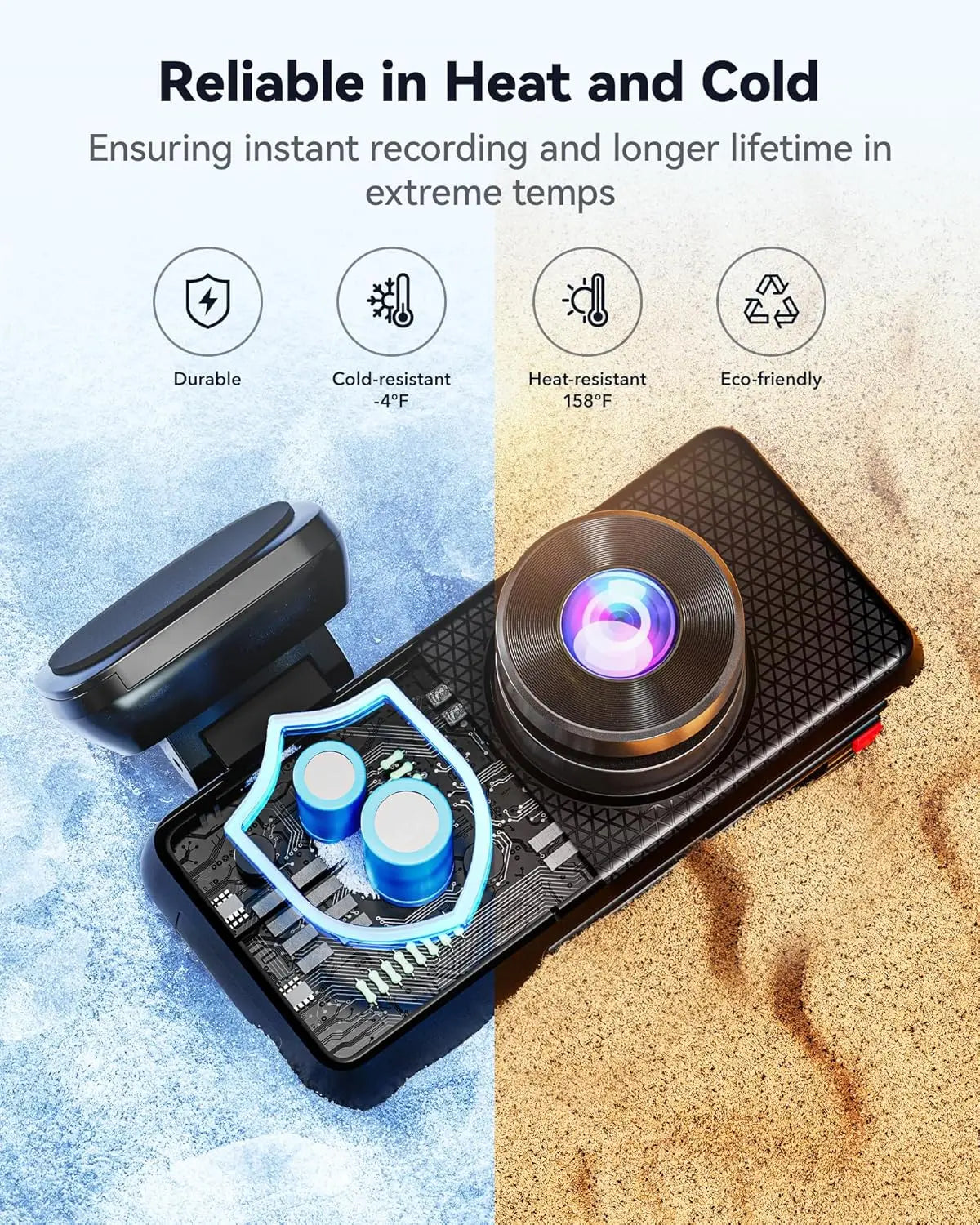REDTIGER F17 Elite 4K Dash Camera 3 Channel Dash Cam 5.8Ghz Wifi GPS Full Night Color Touch Screen Voice Control Car Cameras HDR