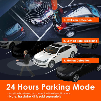 Vantrue N4 DashCam 4K Car Video Recorder Night Vision Car DVR Dashcam Rear View Camera with GPS Car Dash Cam Support 512GB Max