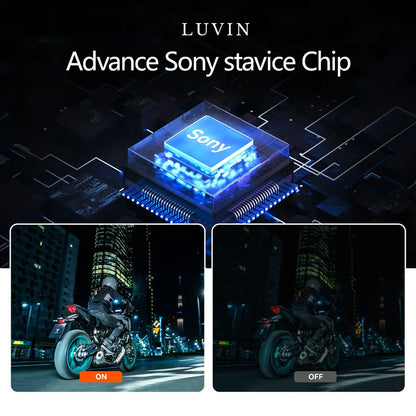 Motorcycle Camera Dash Cam Moto Dvr 1440P Video Recorder WiFi App Waterproof 2K Recording Night Vision for Motorcycle Luvin V8