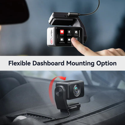 REDTIGER A4 Dash Camera Front and Rear 4k Dash Cam Drive Recorder for WiFi GPS Car Dvr for 24H Parking Mode Black Box for Car