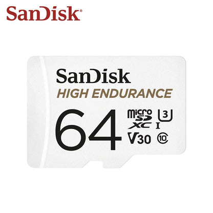 Original SanDisk High Endurance Micro SD Card MicroSDHC 32GB V30 C10 MicroSDXC 64GB 128GB 256GB Memory Card For Dash Camera