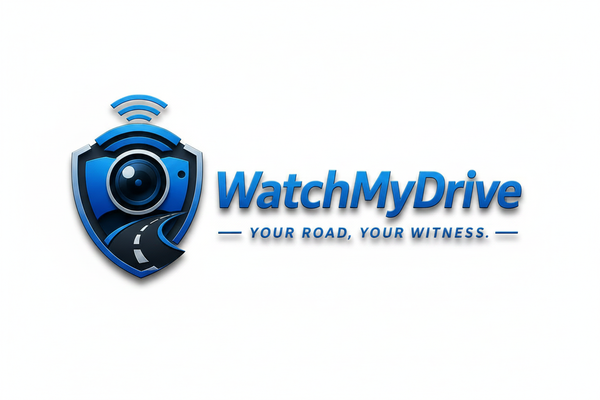 WatchMyDrive Logo White Background